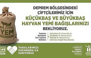 Tepebaşı’ndan ‘bir çuval yem benden’ kampanyası