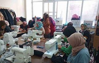 Terzilik kursiyerleri deprem bölgesi için pijama...