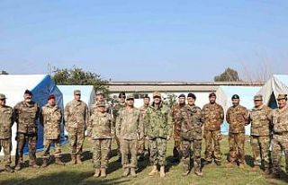 TSK deprem bölgesinde NATO ile çalışmalara devam...