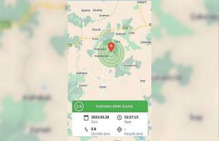 Uşak’ta 2,9 büyüklüğünde deprem