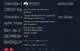 Üsküdar Belediyesi çalışanları maaşlarını...