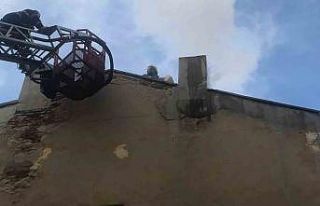 Uzunköprü’de baca yangını korkuttu