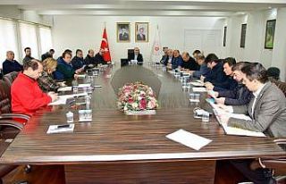 Vali Tutulmaz başkanlığında deprem bölgesindeki...