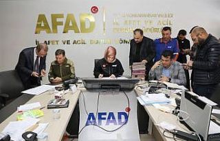 Vali Yiğiybaşı, afet bölgesi için yapılan çalışmaları...