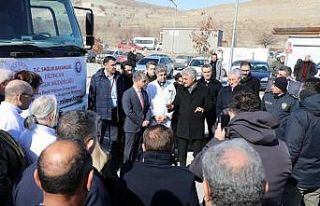 Yardım tırları afet bölgesine gönderilmeye devam...