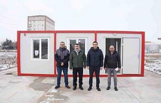 Yıldırım Belediyesi deprem bölgesinde konteyner...