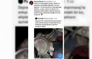 Zeynep Bastık enkaz altındayken şarkısını dinlemek...