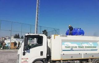 Zonguldak Belediyesi afet bölgesine su temin ediyor