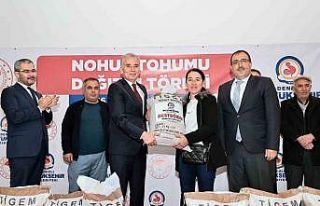17 ilçede 700 üreticiye 94 ton nohut tohumu dağıtılacak