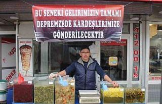 29 yıllık tezgahını son kez depremzedeler için...