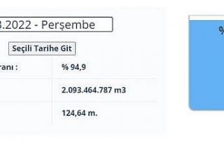 Adana’da şebeke suyunu besleyen barajda su seviyesi...