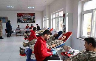 Ağrı’da Jandarmadan Kızılay’a kan desteği