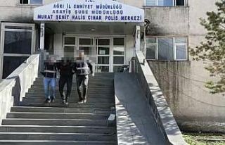 Ağrı’da kablo hırsızlığı kameralara yansıdı