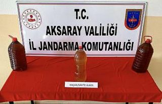 Aksaray’da sahte alkol ele geçirildi