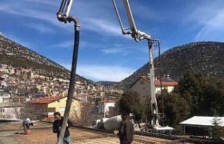 Akseki’de mezarlık hizmet binası yapılıyor