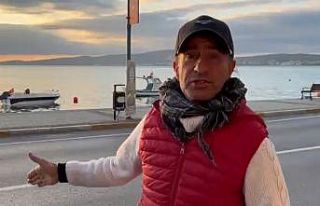 Ayvalık’ta fok balığı güneşlenirken görüntülendi