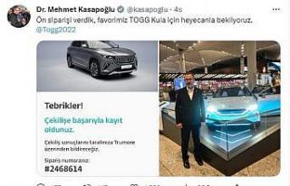 Bakan Kasapoğlu’nun TOGG tercihi memleketinin rengi...