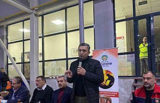 Bakan Yardımcısı Baydaş ile Vali Şahin itfaiyecilerle...