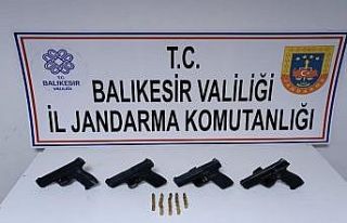 Balıkesir İl Jandarma Komutanlığınca silah, mühimmat...