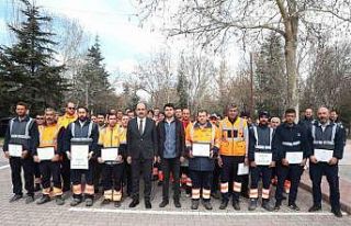 Başkan Altay Hatay’da görev yapan personele teşekkür...