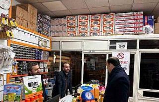 Başkan Altay Toptancılar Çarşısı esnafıyla...