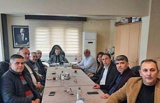 Başkan Künkcü, Söke ve Didim esnaf odası başkanlarını...