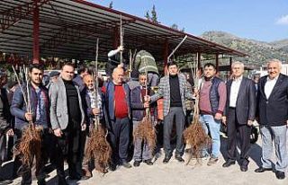 Başkan Özcan üreticinin yüzünü güldürdü