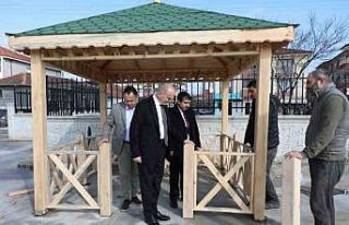 Başkan Özlü çalışmaları yerinde inceledi