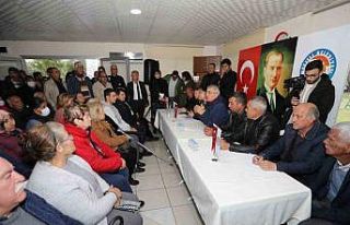 Başkan Tarhan, Mezitli’deki hasarlı binalarla...