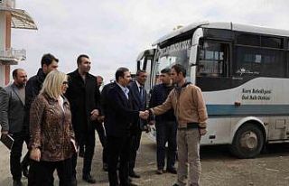 Belediye Başkan Yardımcısı Taşkın vatandaşlarla...