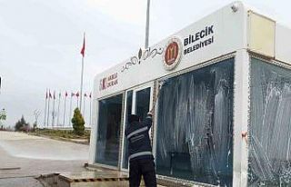 Belediye ekiplerince il genelinde temizlik çalışmaları...