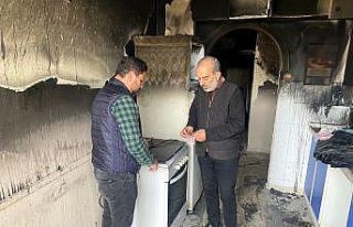 Belediye personelinden örnek davranış: Yanan evde...