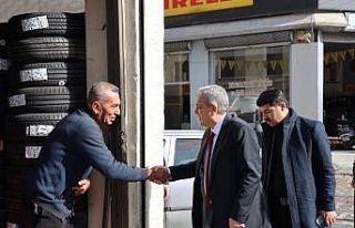 Beyazgül esnafla bir araya geldi