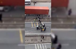 Beylikdüzü Ambarlı Liman Yolu’nda bir otomobil...