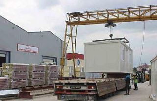 Bin 576 konteyner deprem bölgesinde