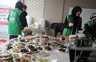 Bitlisli kadınlar yaptıkları yemekleri satarak...