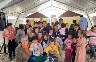 Bodrum’un dostluk kenti Hatay’da çocukların...