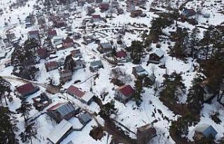 Bolu’nun yüksek kesimlerinde karlar erimeye başladı