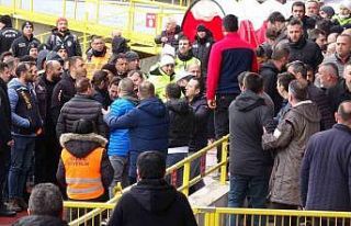 Boluspor-Samsunspor maçı sonrası arbede