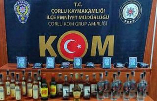 Bulgaristan’dan ülkeye sokulan kaçak içki Tekirdağ’da...