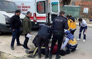 Cadde ortasında baygın halde bulundu