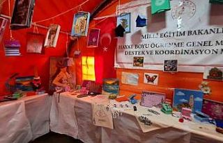 Çadır kentte halk eğitim merkezi ilk meyvelerini...