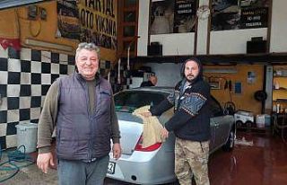 Çamur yağışına en çok onlar sevindi