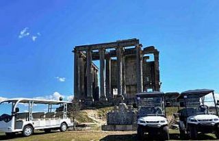 Çavdarhisar Aizanoi Antik Kenti’nde elektrikli...