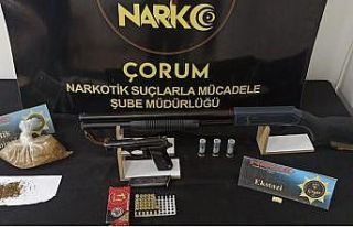 Çorum polisinden uyuşturucu operasyonu