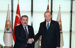 Cumhurbaşkanı Recep Tayyip Erdoğan, BBP Genel Başkanı...