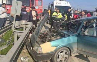 D-100’de bariyerlere çarpan Tofaş kağıt gibi...