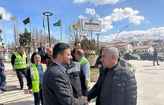 Deprem bölgesine lojistik merkez kuruldu