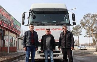 Deprem bölgesine yonca balyası desteği