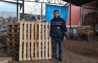 Deprem sonrası palet üretimi arttı